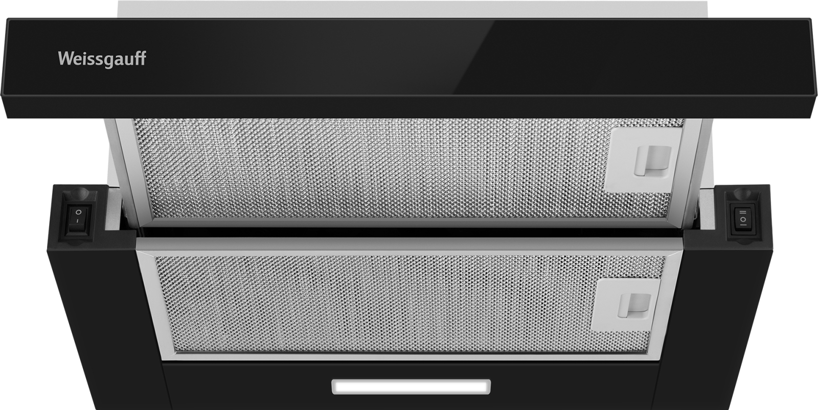 картинка Кухонная вытяжка Weissgauff TEL 450 Black Glass 