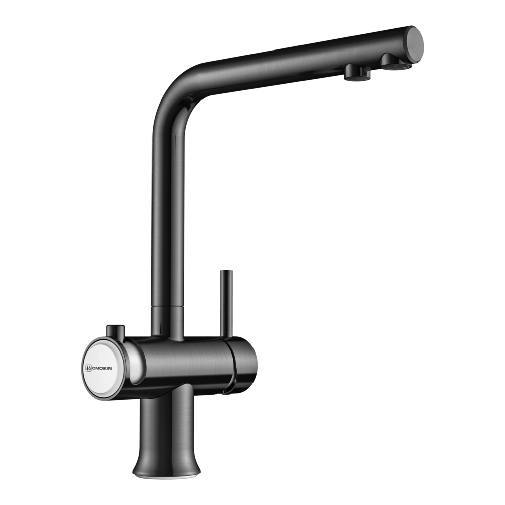 картинка Смеситель Omoikiri HOTARU-GM-БЕЛЫЙ хром 