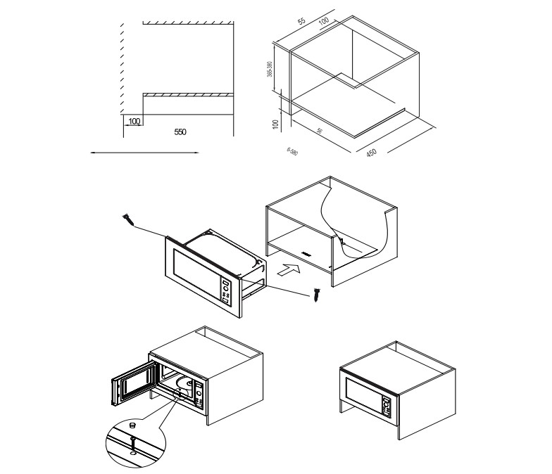 картинка Микроволновая печь Jacky's JM BI20A1 