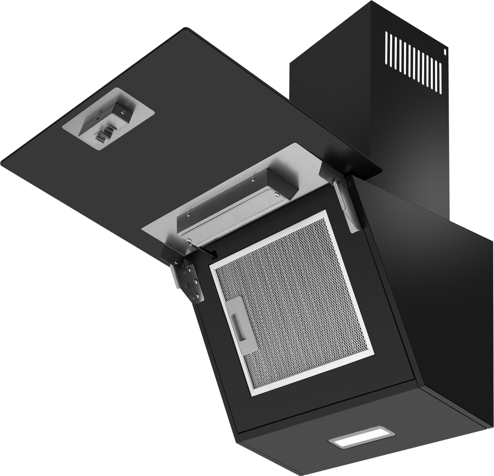 картинка Кухонная вытяжка Weissgauff Yota 500 Touch Black Glass 