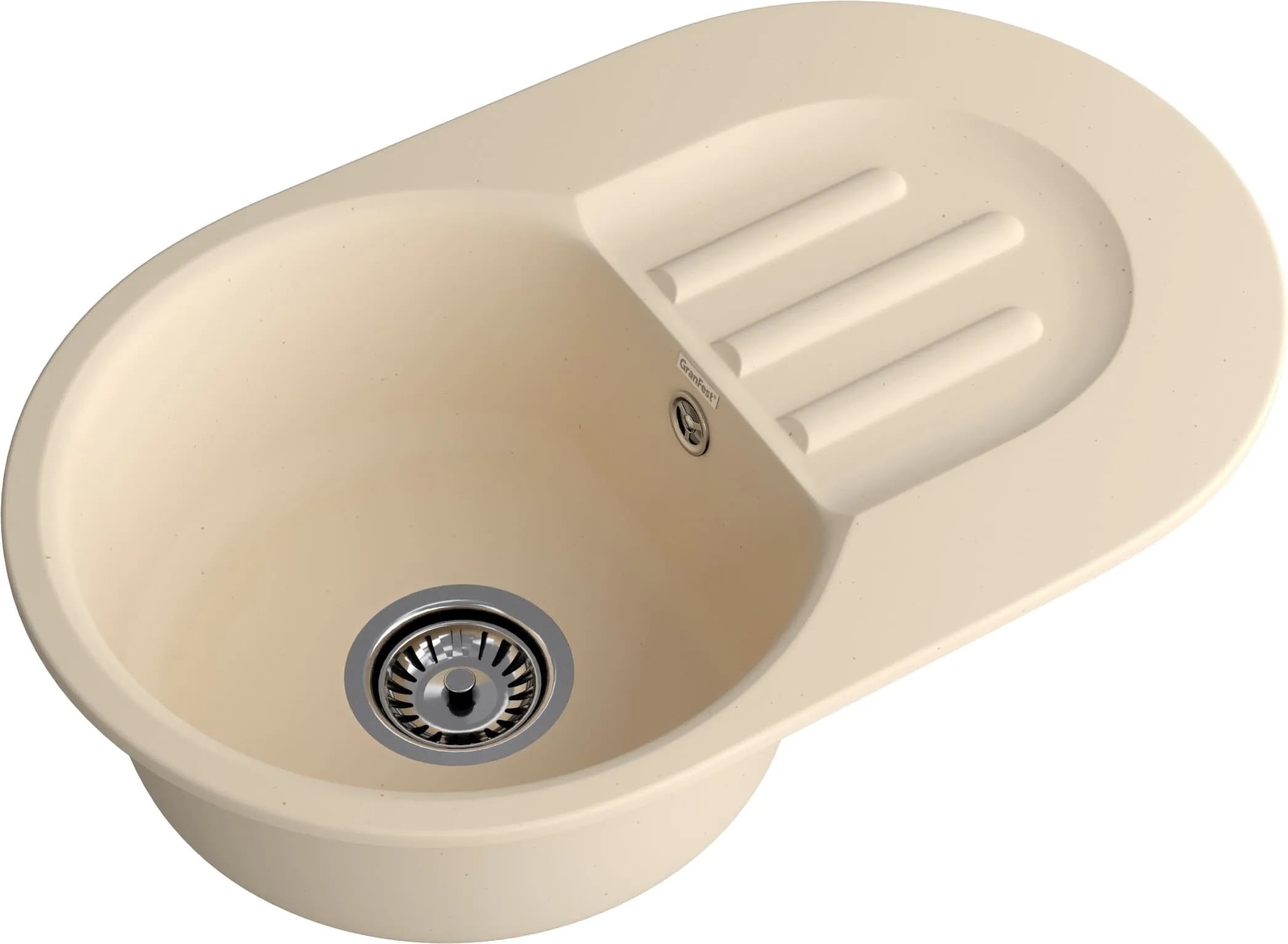 картинка Мойка для кухни Granfest-Smart SM685L бежевый 