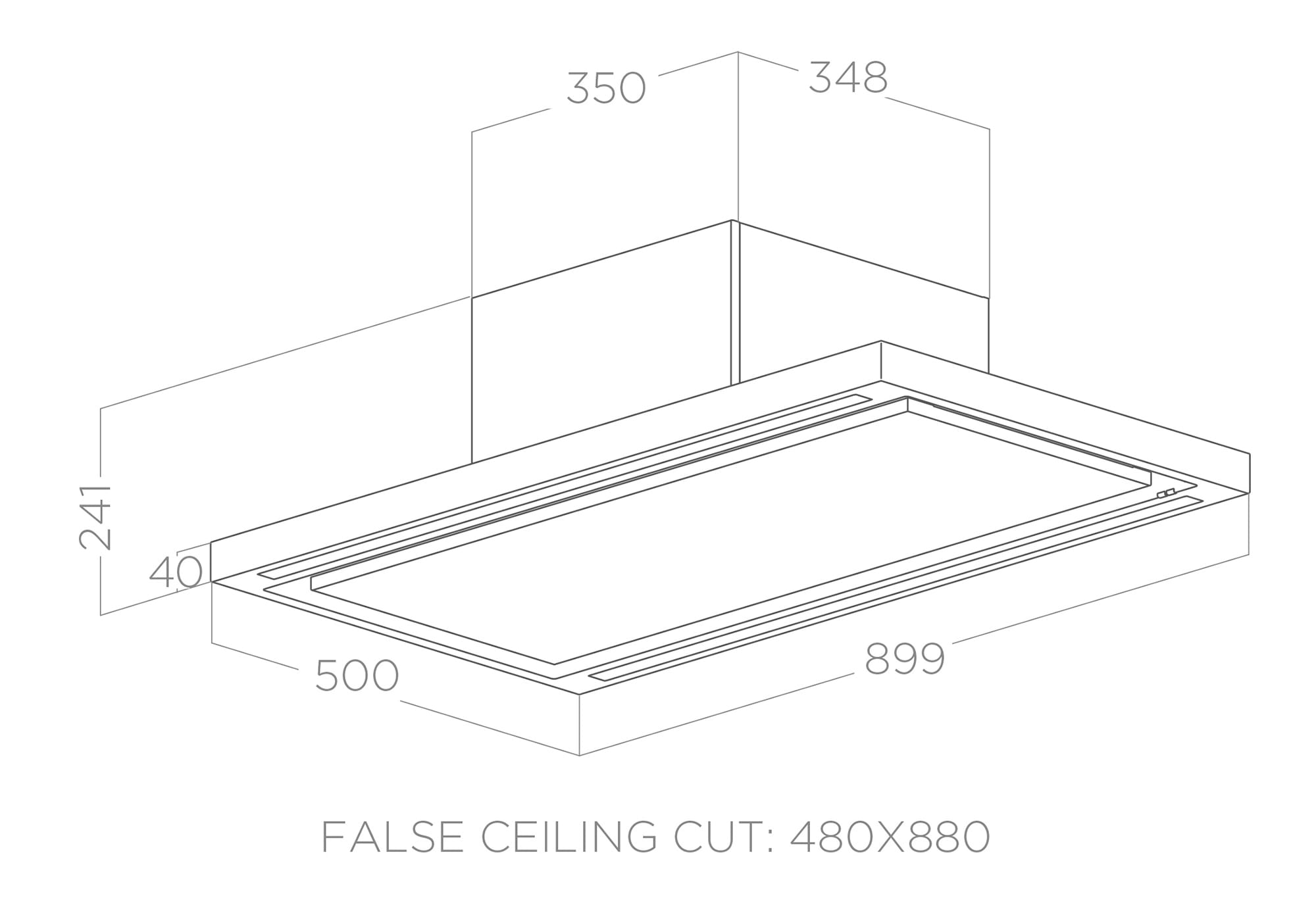 картинка Кухонная вытяжка Elica CLOUD SEVEN IX/F/90  