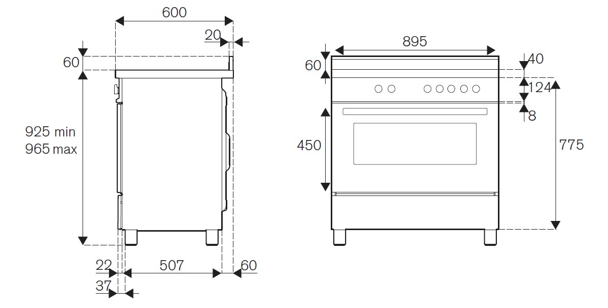 картинка Комбинированная кухонная плита Bertazzoni PRO96L1EXT нержавеющая сталь 