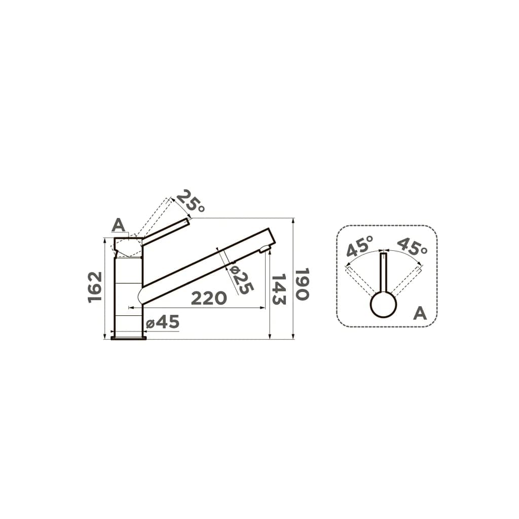 картинка Смеситель Omoikiri AOGASHIMA-C хром 