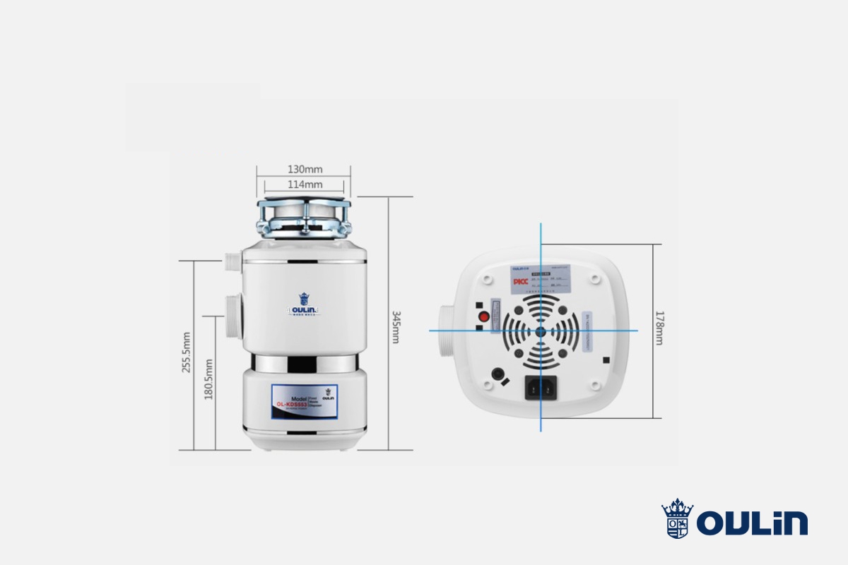 картинка Измельчитель пищевых отходов Oulin Ol-Kds553 