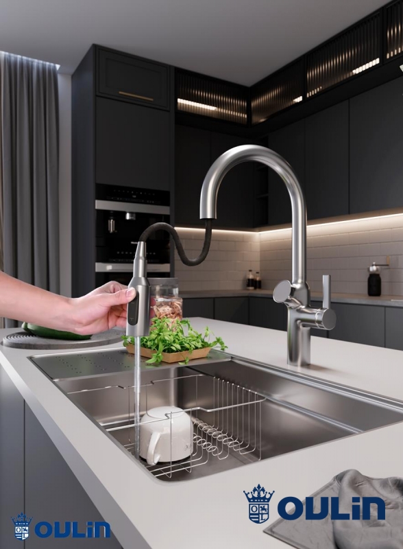 картинка Смеситель Oulin OL - 8018 SATIN 