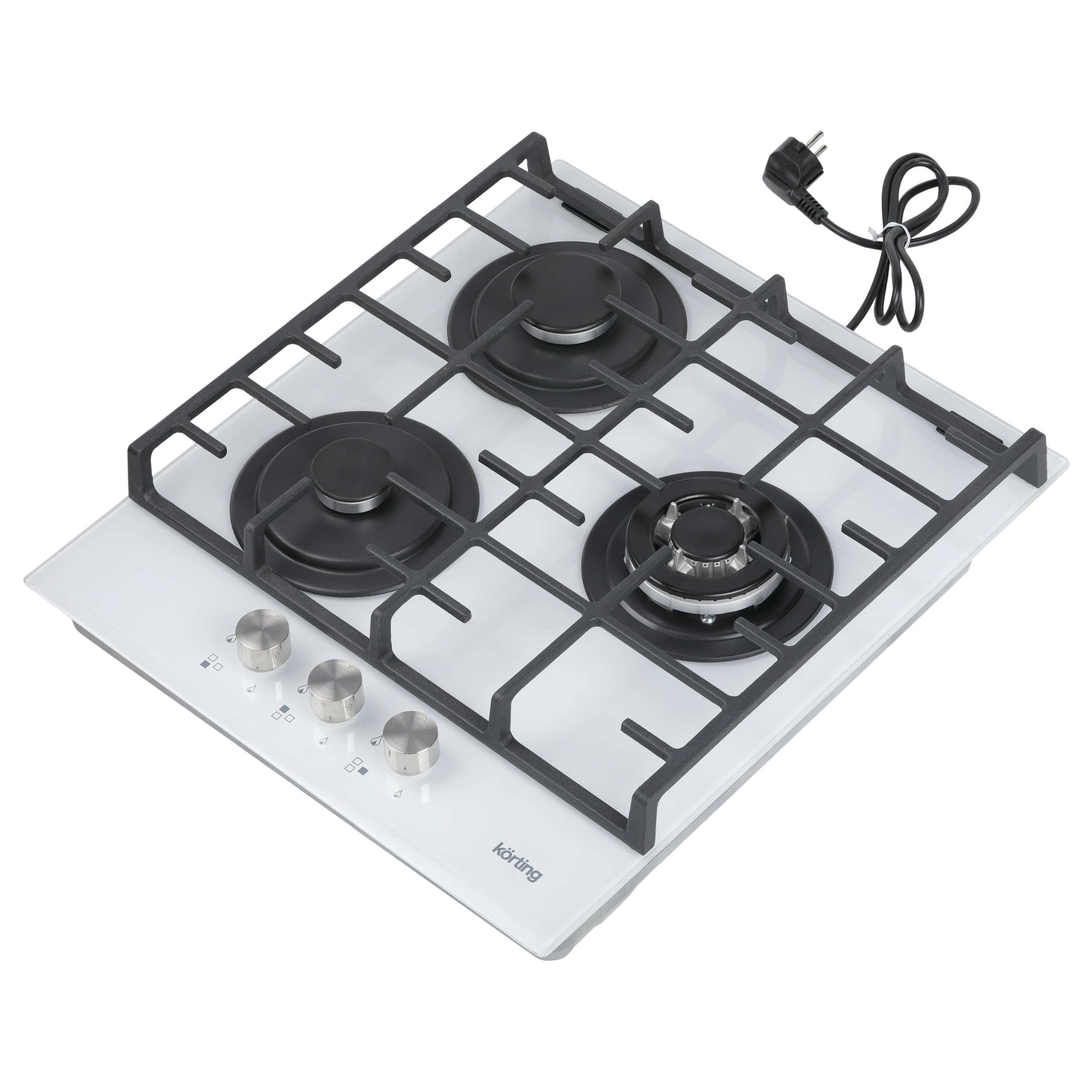 картинка Газовая варочная панель Korting HGG 4825 CTW белая 