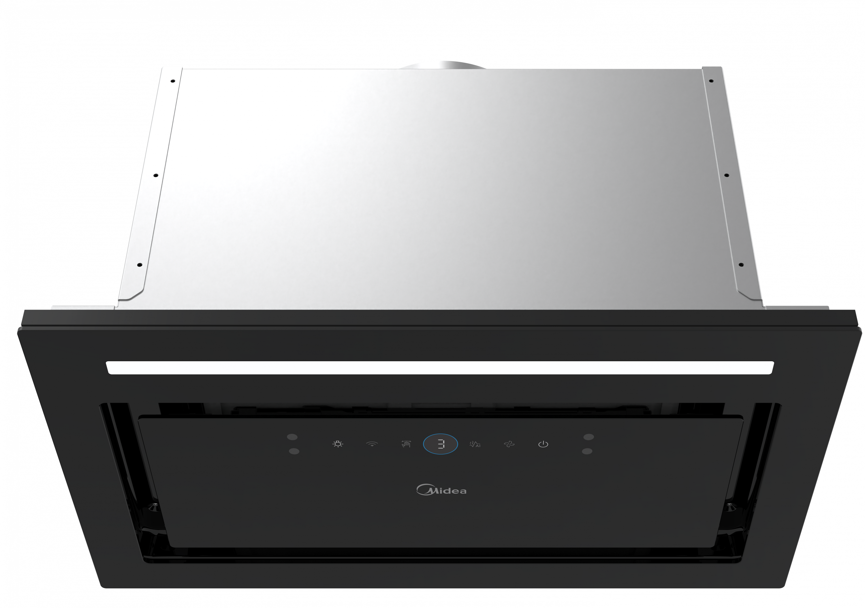 картинка Кухонная вытяжка полновстраиваемая Midea MH60I970GB черная 