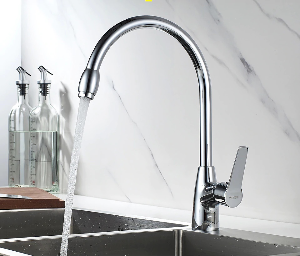 картинка Смеситель Ledeme L4069 хром 