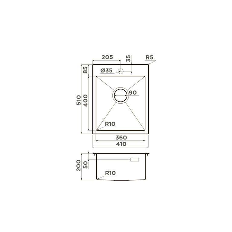 картинка Мойка Omoikiri AKISAME 41-GB 