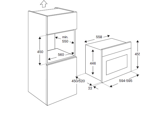 картинка Электрический духовой шкаф с функцией СВЧ Bertazzoni F457MODMWTN карбонио 
