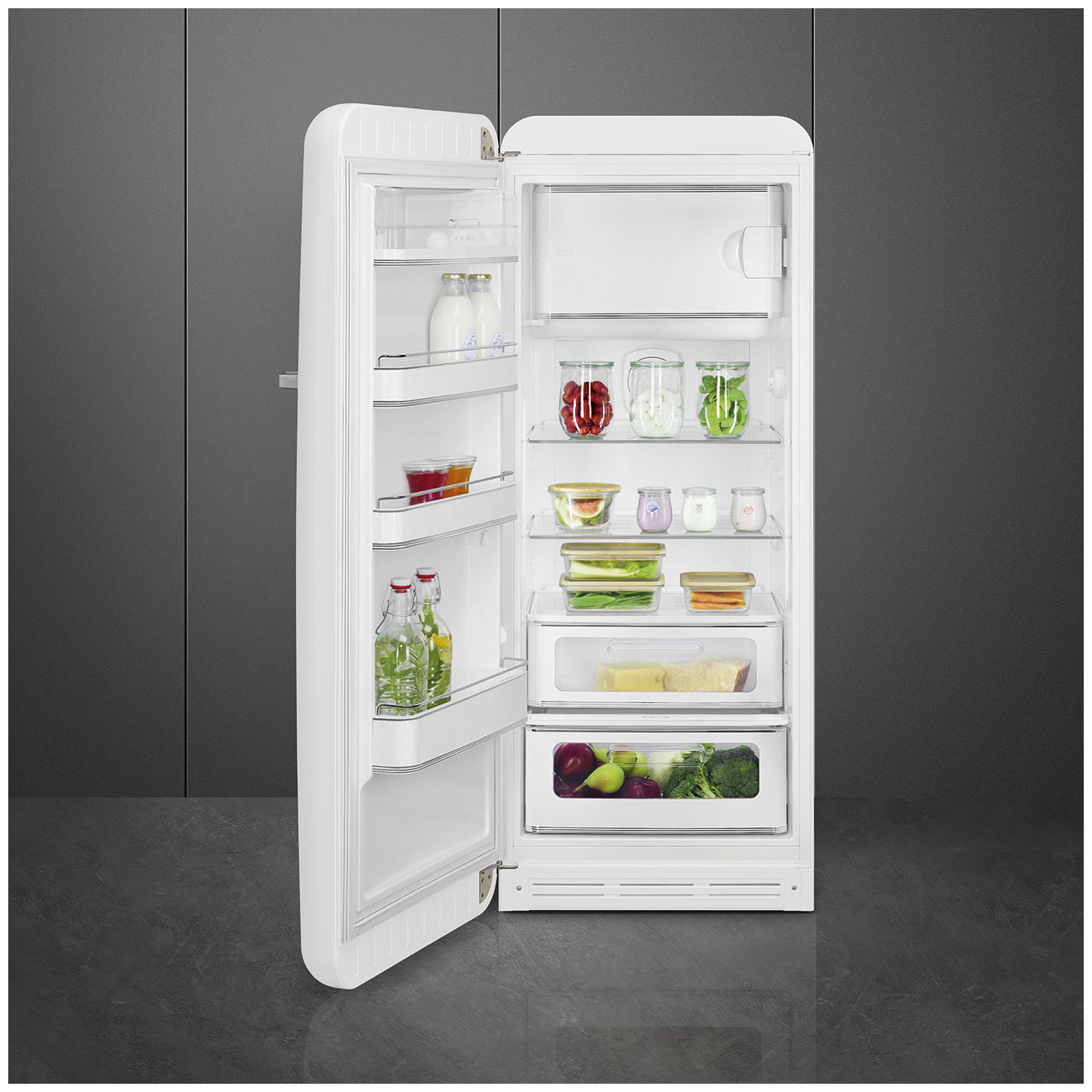 картинка Отдельностоящий холодильник Smeg FAB28LWH5 