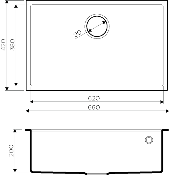картинка Мойка для кухни Omoikiri TEDORI-66-U 