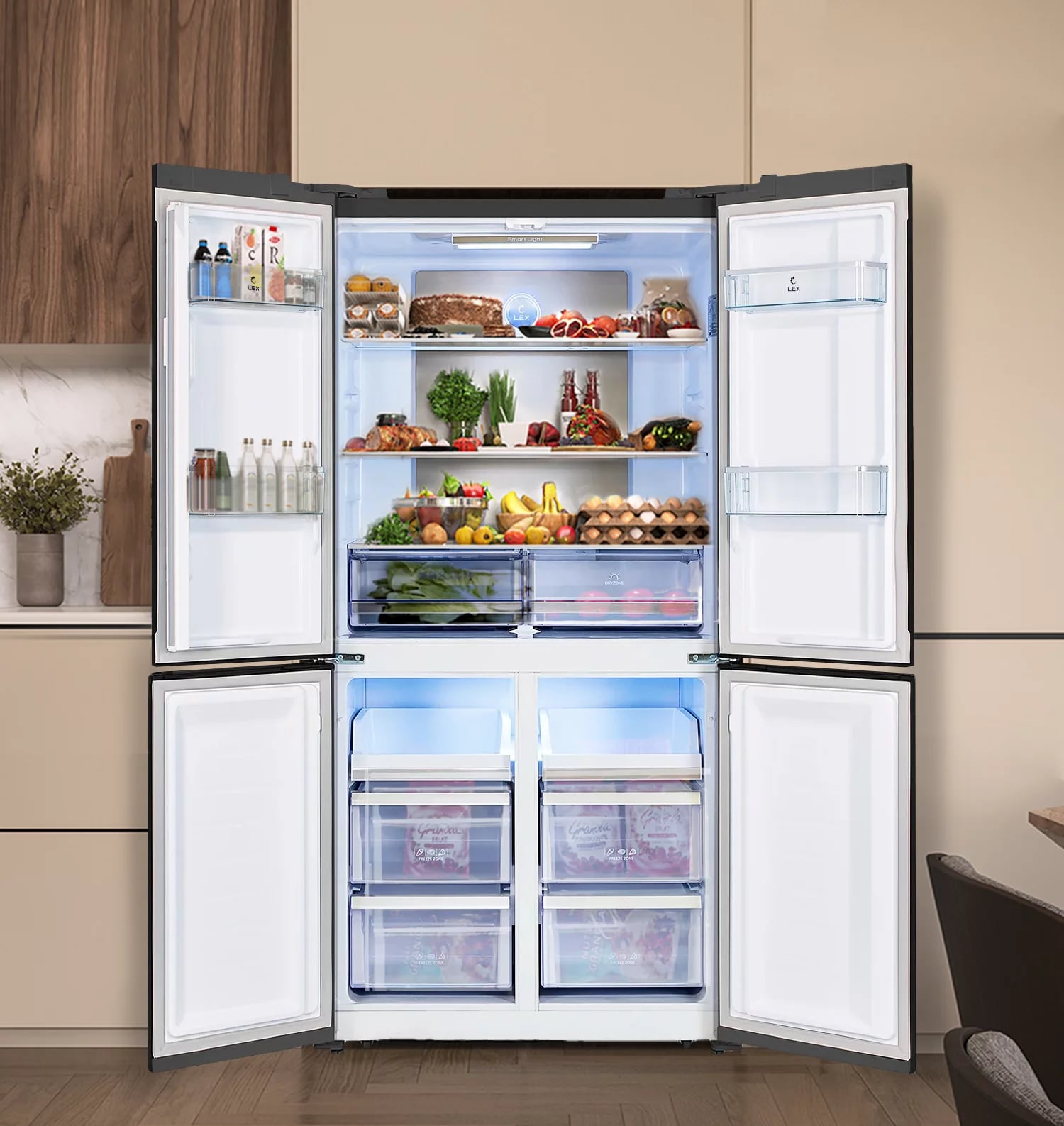 картинка Отдельностоящий холодильник Lex LCD505MGID 