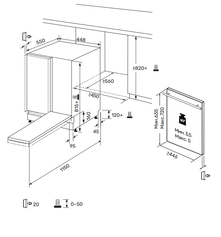 картинка Посудомоечная машина Kuppersberg GLM 4537 