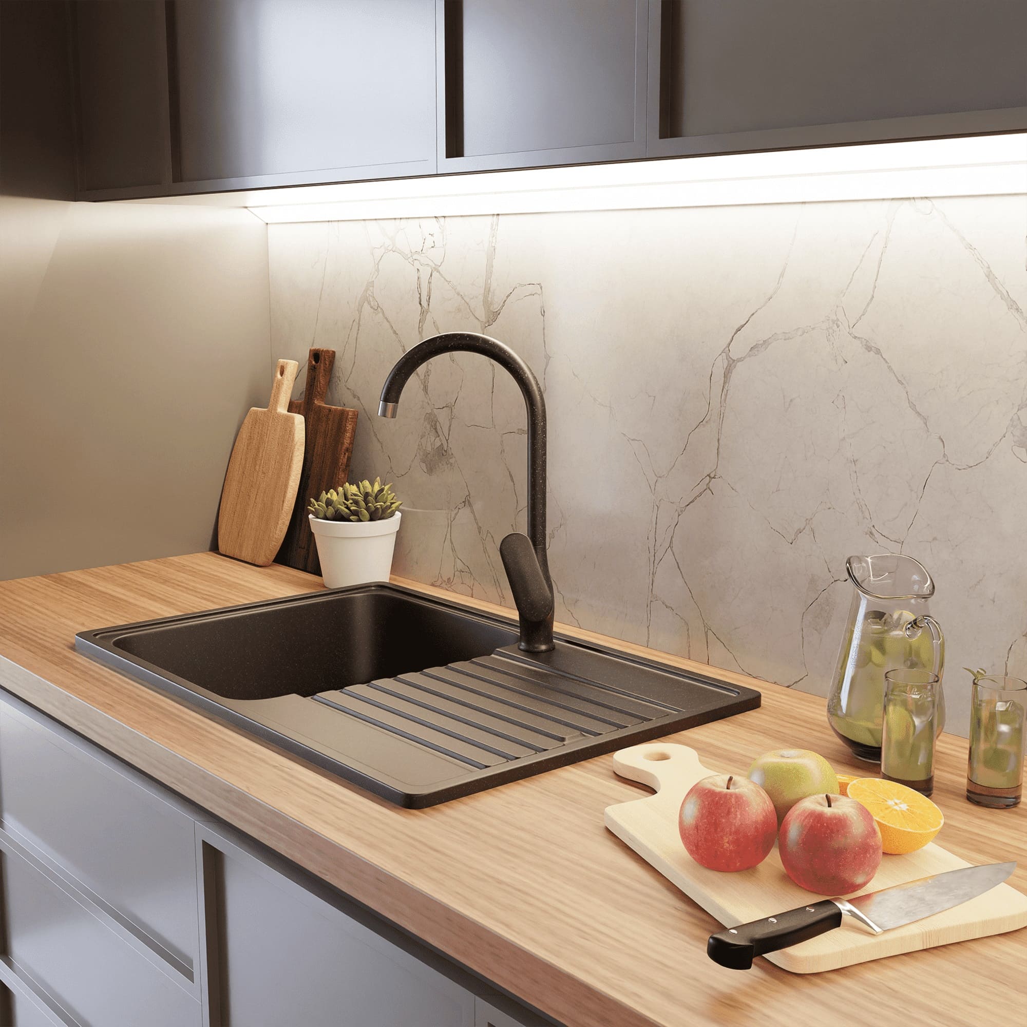 картинка Мойка для кухни Granfest-Quarz GF-Z78 