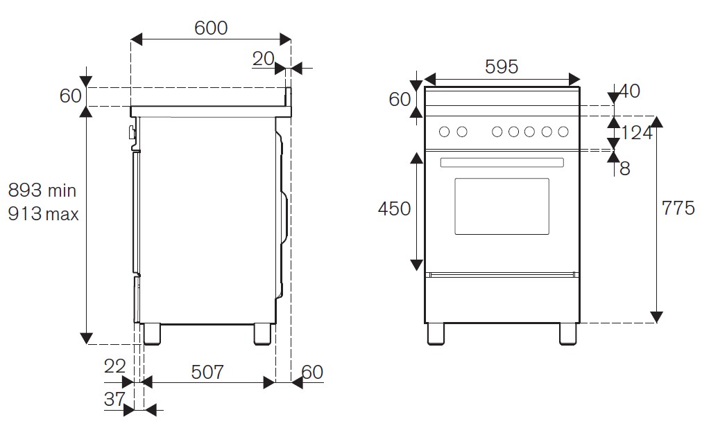 картинка Комбинированная кухонная плита Bertazzoni PRO64L1ENET чёрная 