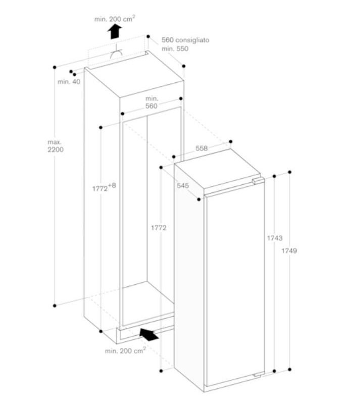 картинка Встраиваемый холодильник Gaggenau RC282306 