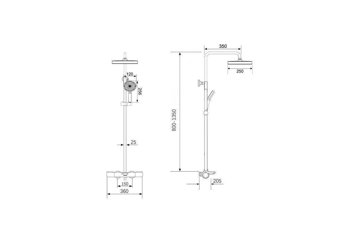 картинка Душевая система Oulin OL-HT-2318 