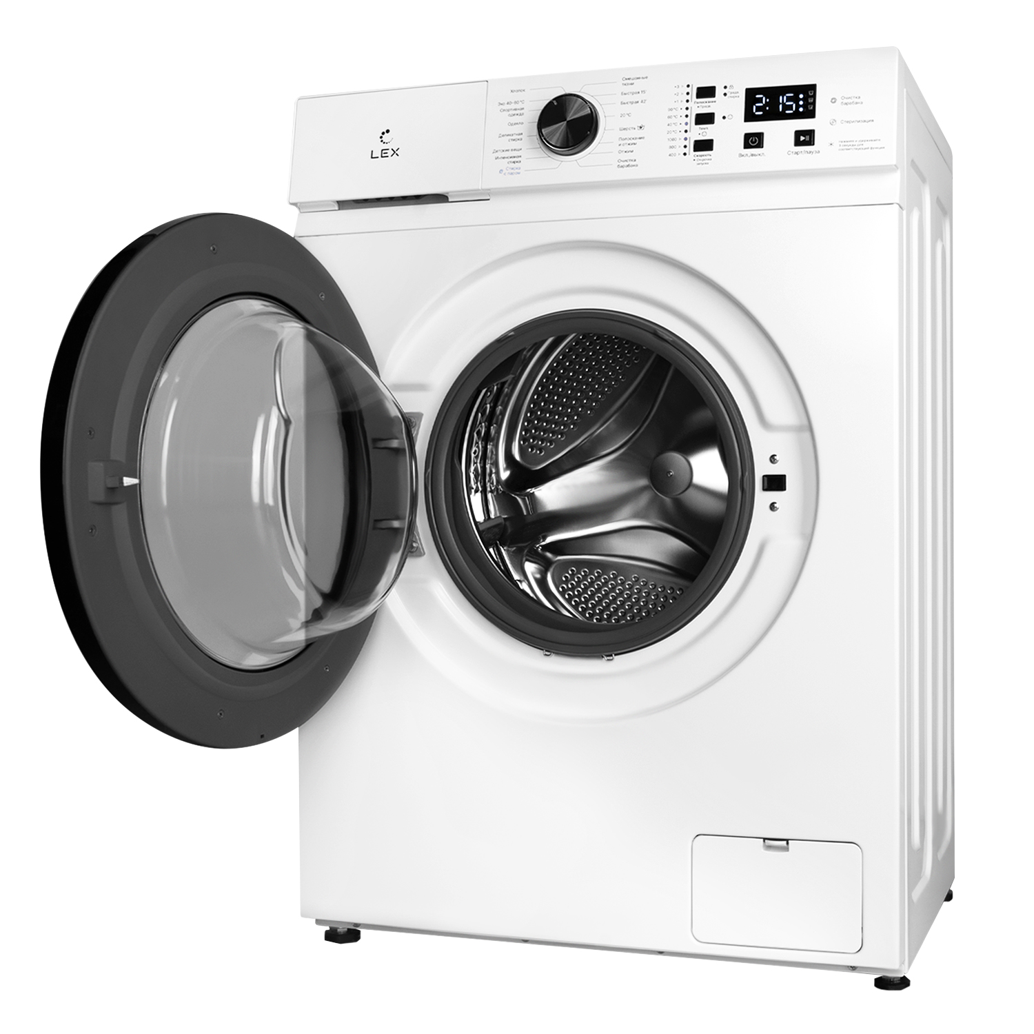 картинка Узкая стиральная машина с паром Lex LWM06010BLIDSMALL 