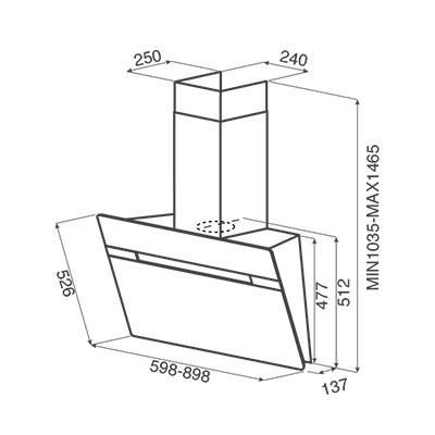 картинка Кухонная вытяжка Jetair VIKI WH/A/90 
