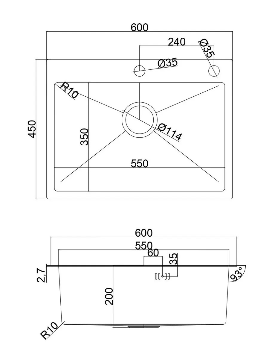 картинка Комплект Emar PVD DARK (мойка, смеситель, дозатор) 