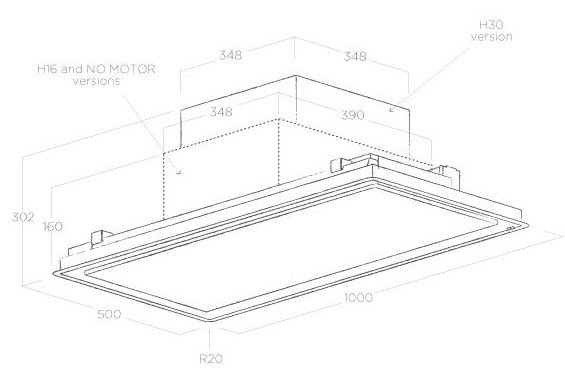 картинка Кухонная вытяжка Elica ILLUSION H16 PAINT/A/100 