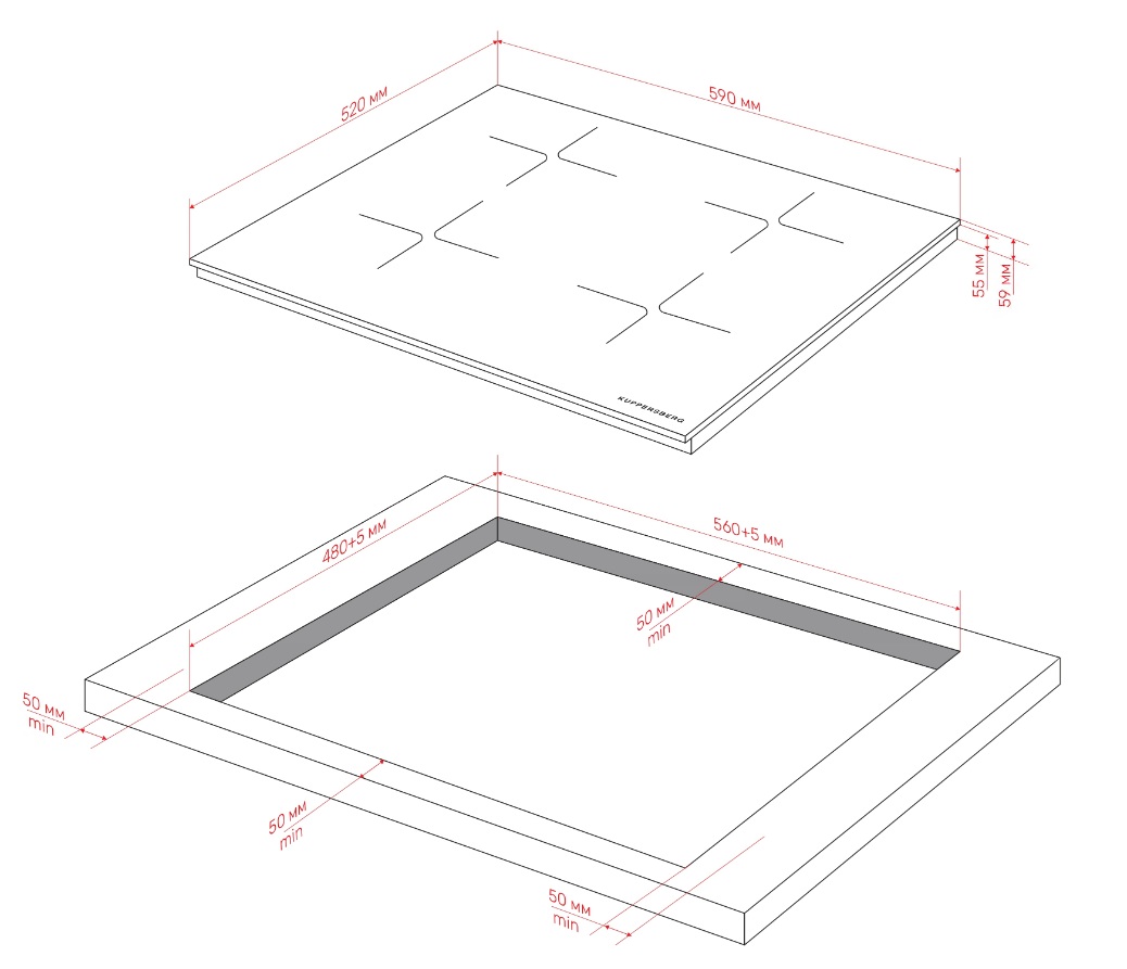 картинка Индукционная варочная панель Kuppersberg ICI 619 