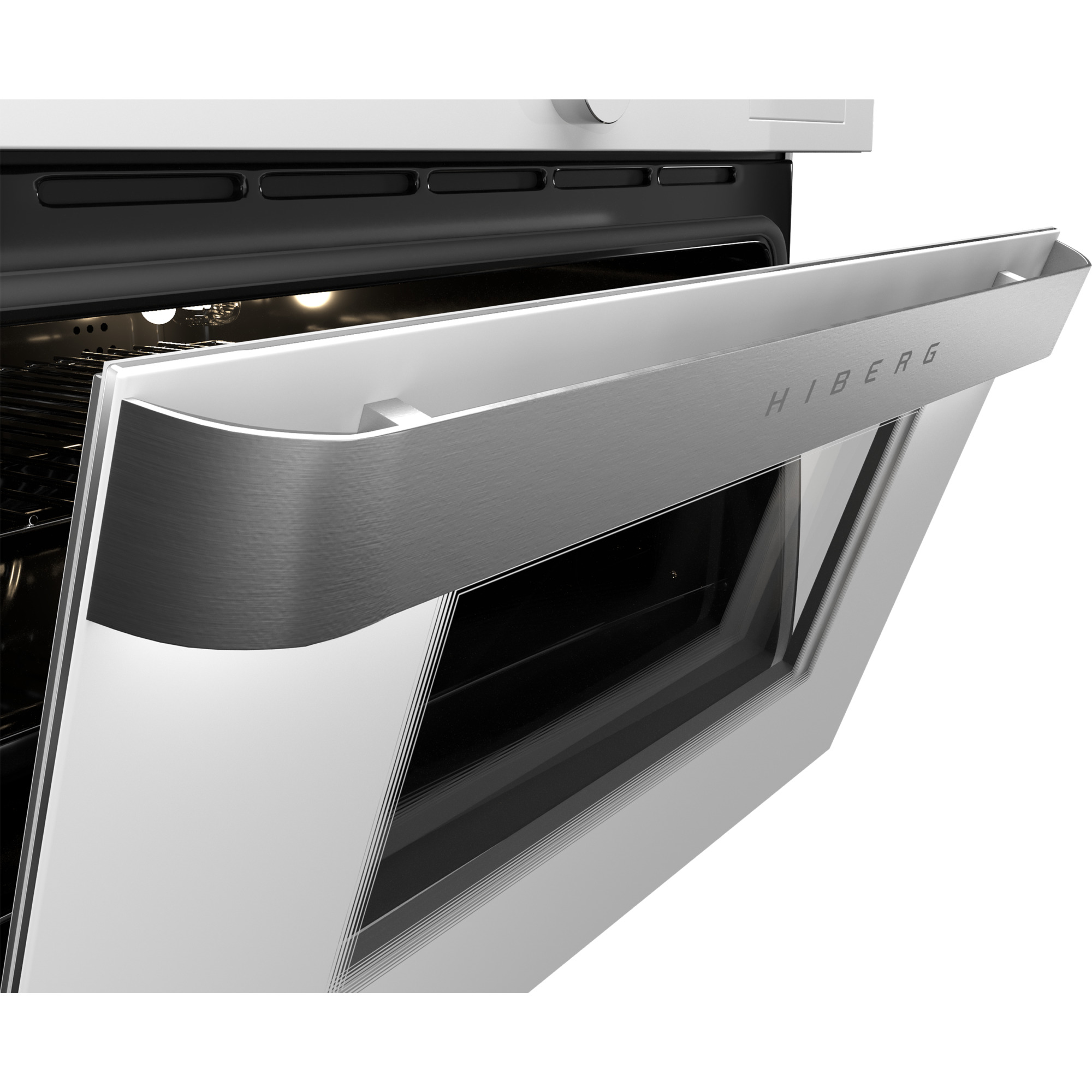 картинка Электрический духовой шкаф с функцией пароварки и СВЧ Hiberg MS-VM 5115 W SMART 