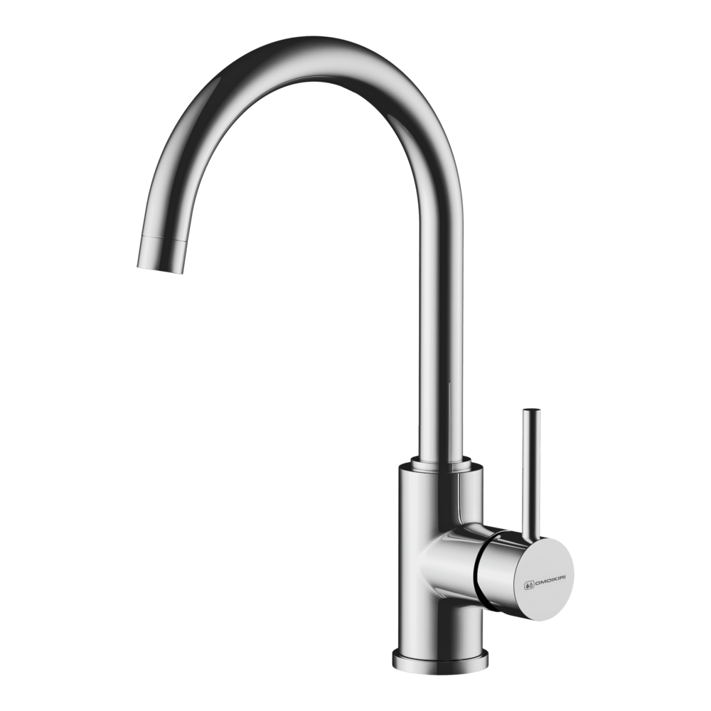 картинка Смеситель Omoikiri SHINAGAWA-BN нержавеющая сталь 
