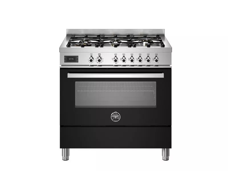 картинка Комбинированная кухонная плита Bertazzoni PRO96L1ENET чёрная 