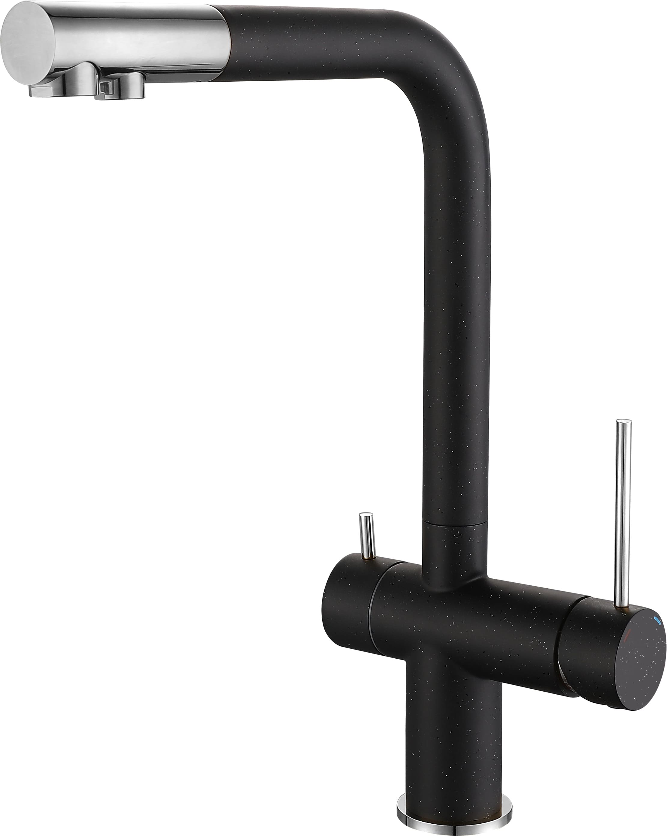 картинка Смеситель Rivelato Lugano 1523513 nero/cromo 