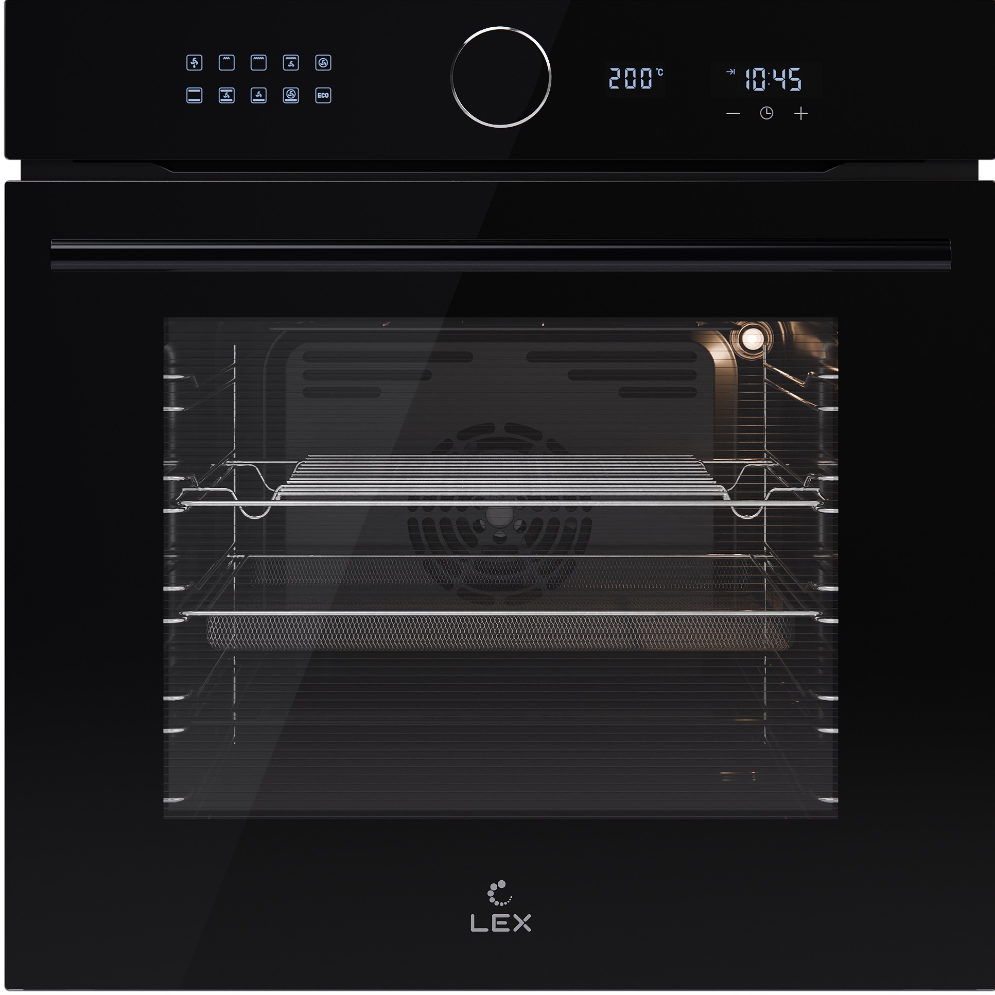 картинка Электрический духовой шкаф Lex EDM 1002 ONE BL черный 