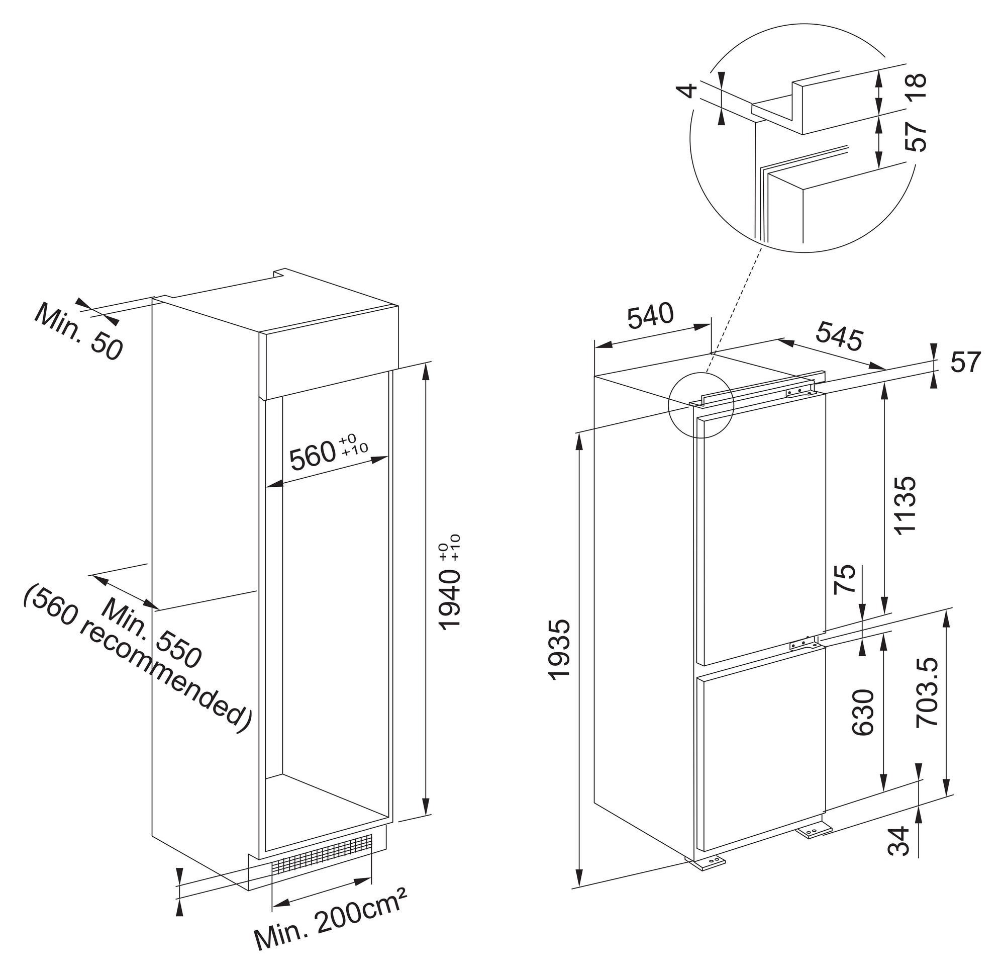 картинка Встраиваемый холодильник Franke FCB 360 TNF NE D 