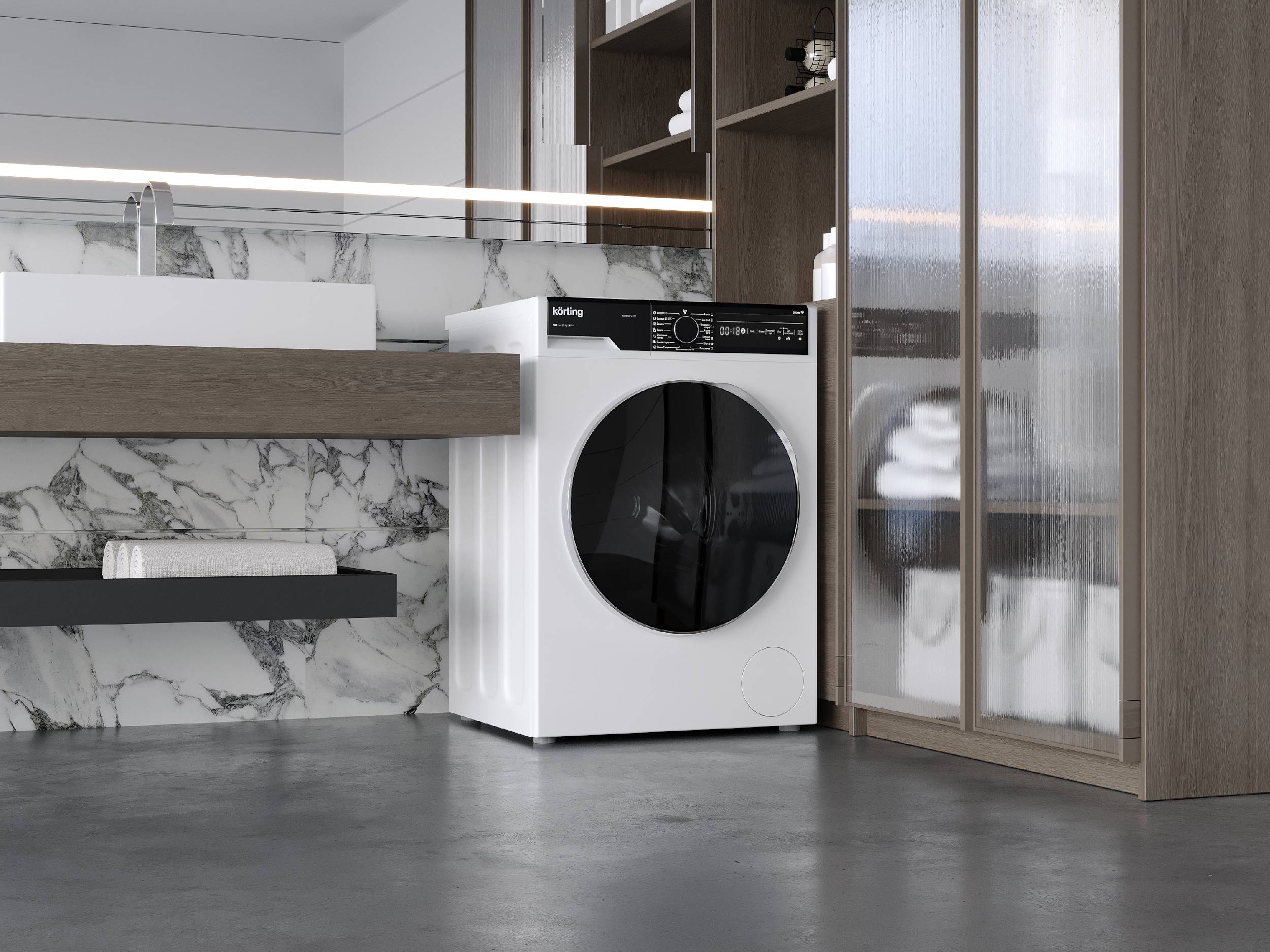 картинка Стиральная машина с паром Korting KWM 58ILS1297 