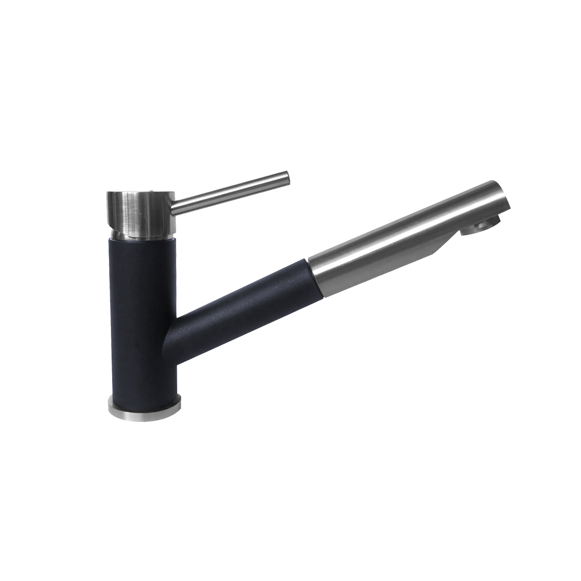 картинка Смеситель Gerdamix ANHEL низкий излив черный (FL-104) 