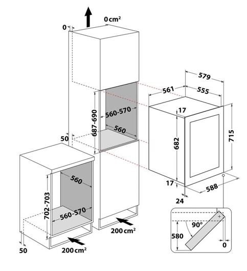 картинка Встраиваемый винный шкаф Elica VERITAS BI36 