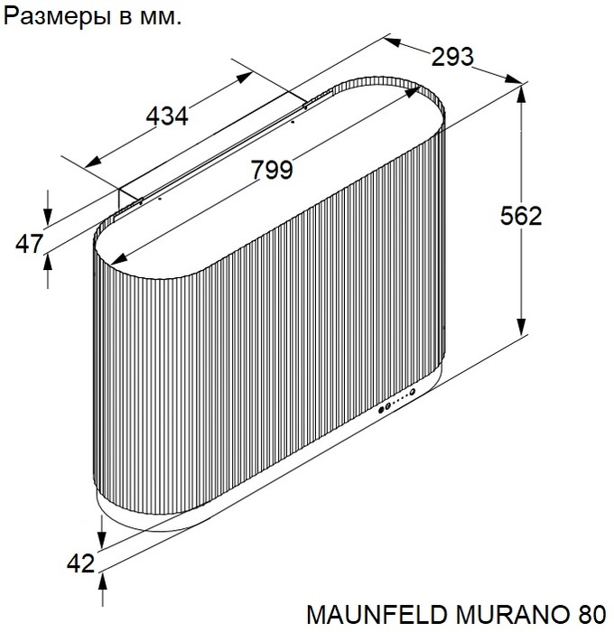 картинка Кухонная вытяжка Maunfeld MURANO 80 зеленая 