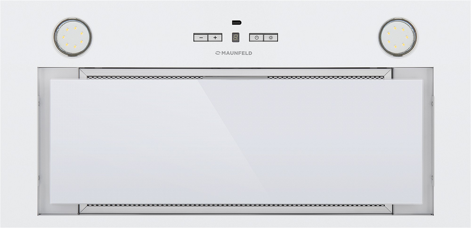 картинка Кухонная вытяжка Maunfeld FANTASY 1000ST 60 белое стекло 