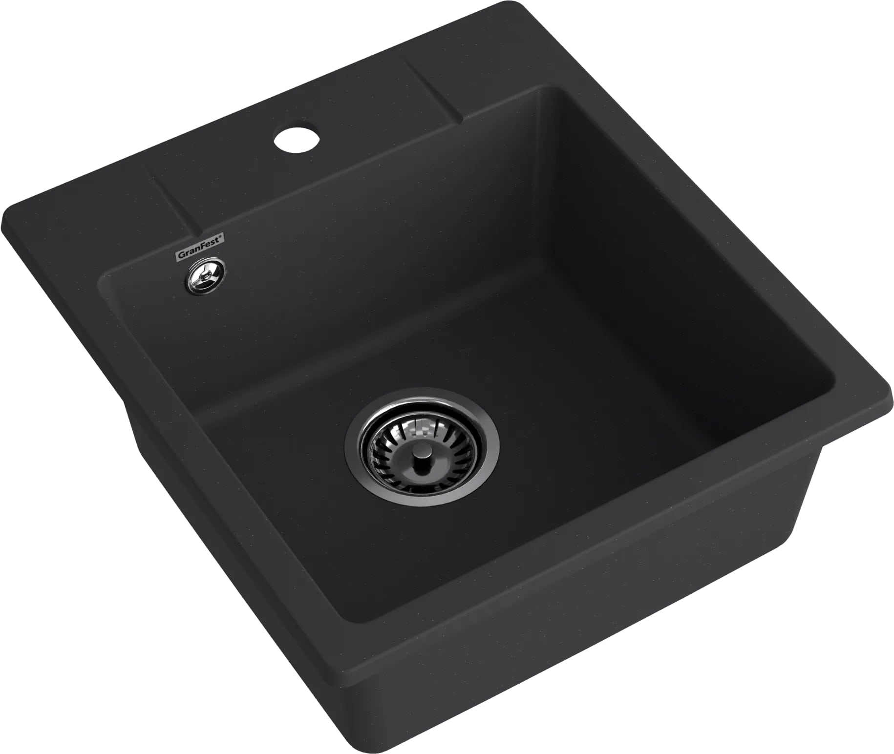 картинка Кухонная мойка Granfest GF-URBAN 245 черный 