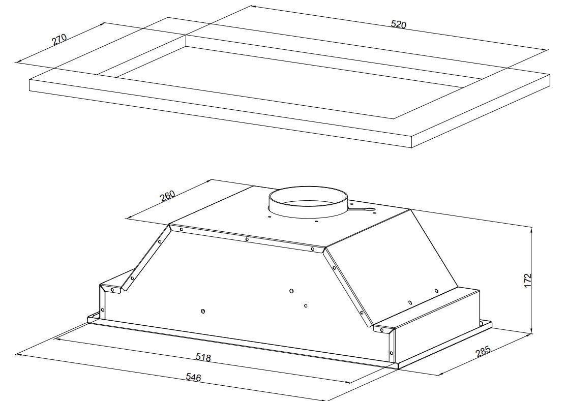 картинка |Discount| Кухонная вытяжка Monsher ANGERS 60 Beige 