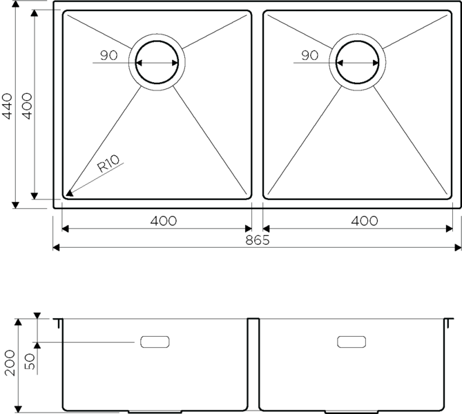 картинка Мойка для кухни Omoikiri Taki-86-2-LG 