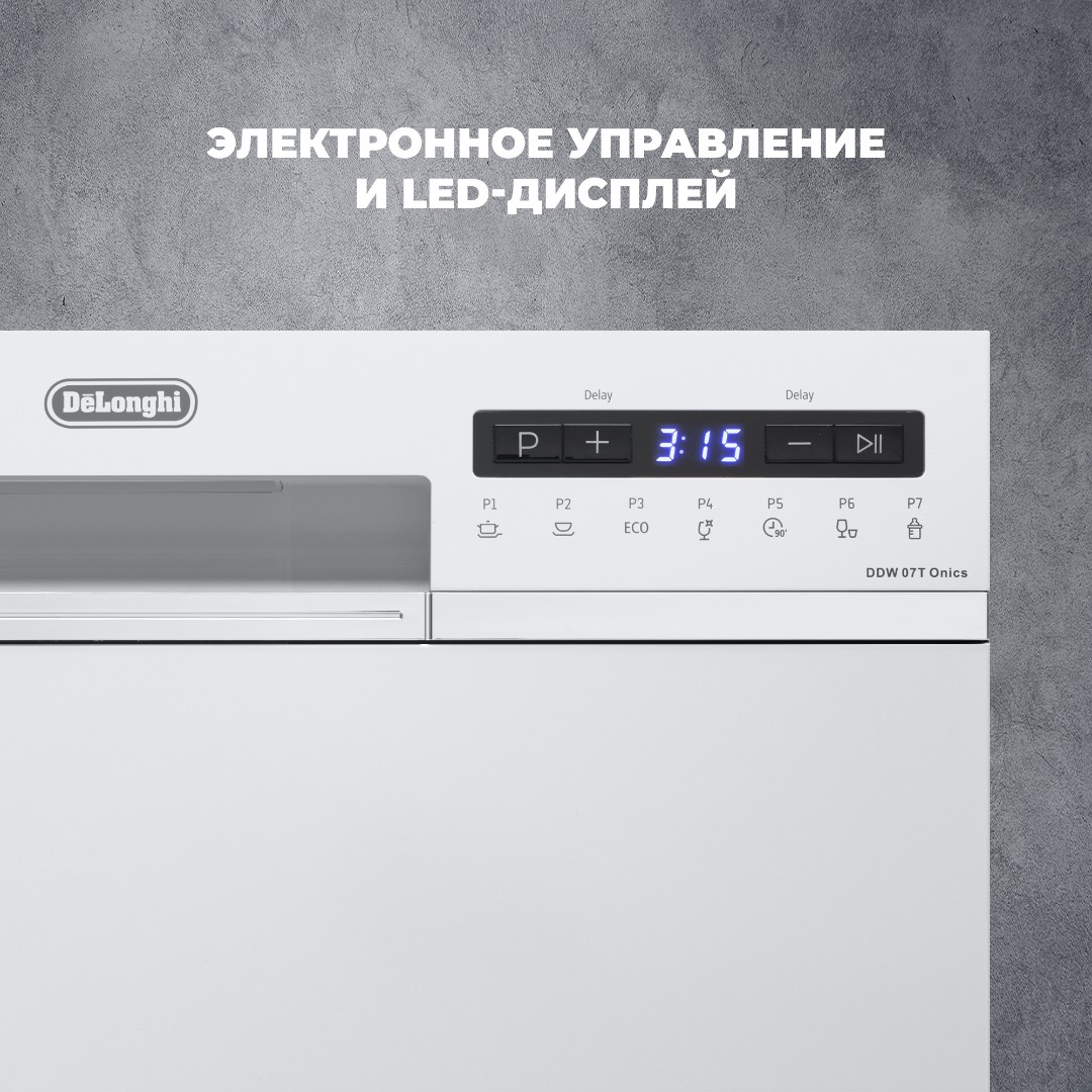 картинка Посудомоечная машина компактная Delonghi DDW 07T ONICS 