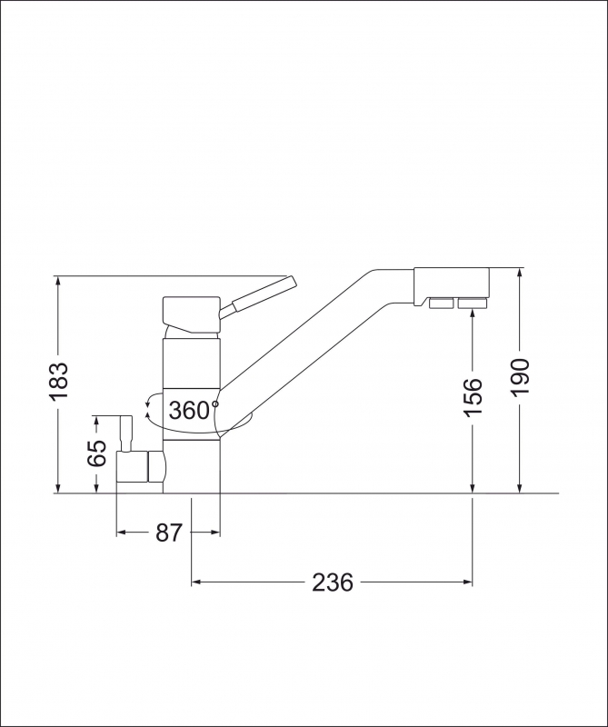 картинка Смеситель Emar Quartz ЕС - 3008 