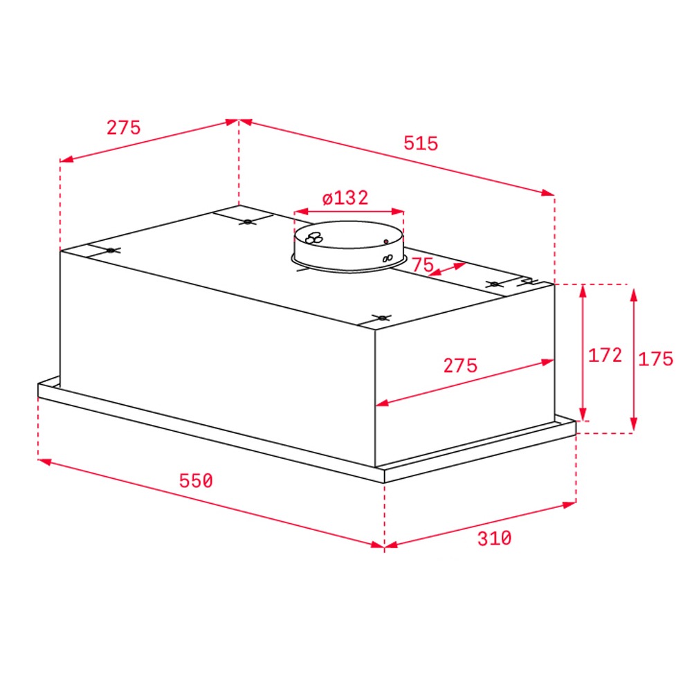 картинка Кухонная вытяжка Teka TOTAL GFG2 BLACK 