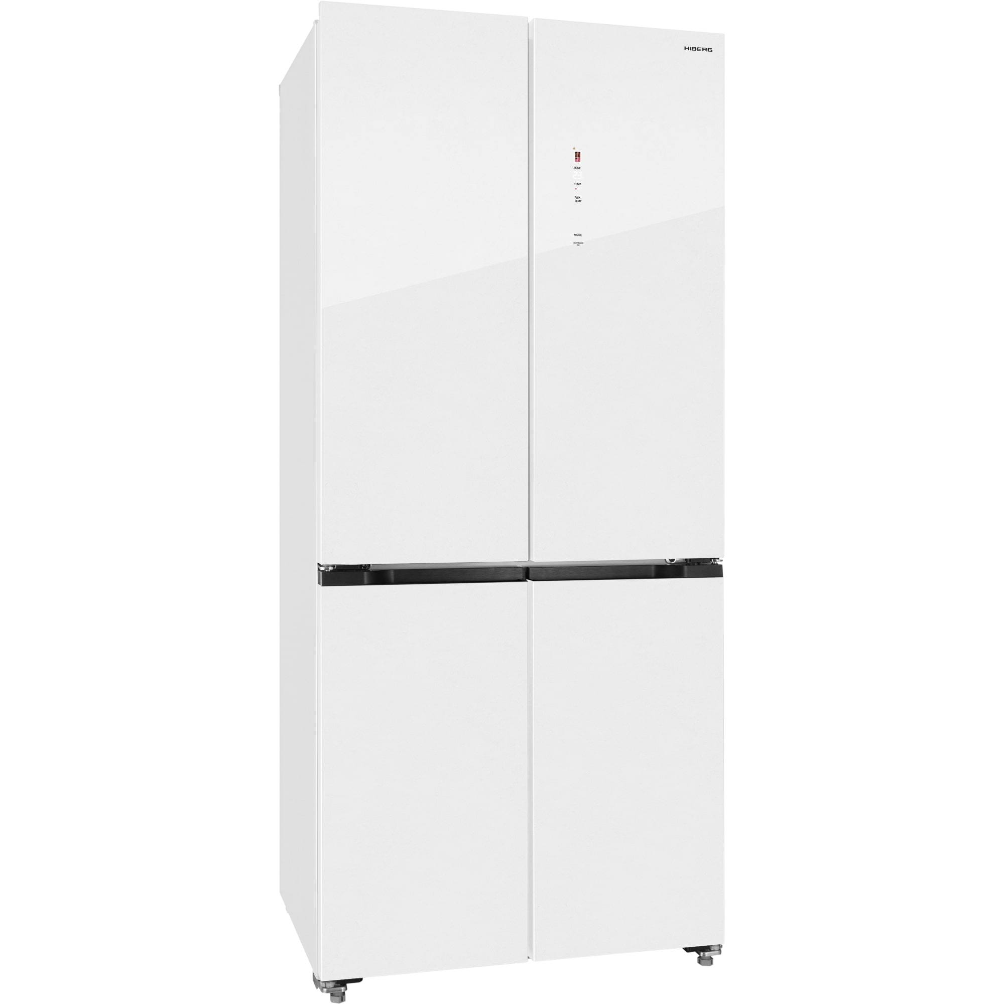 картинка Полувстраиваемый холодильник Hiberg RFQ-600DX NFGW inverter белый 