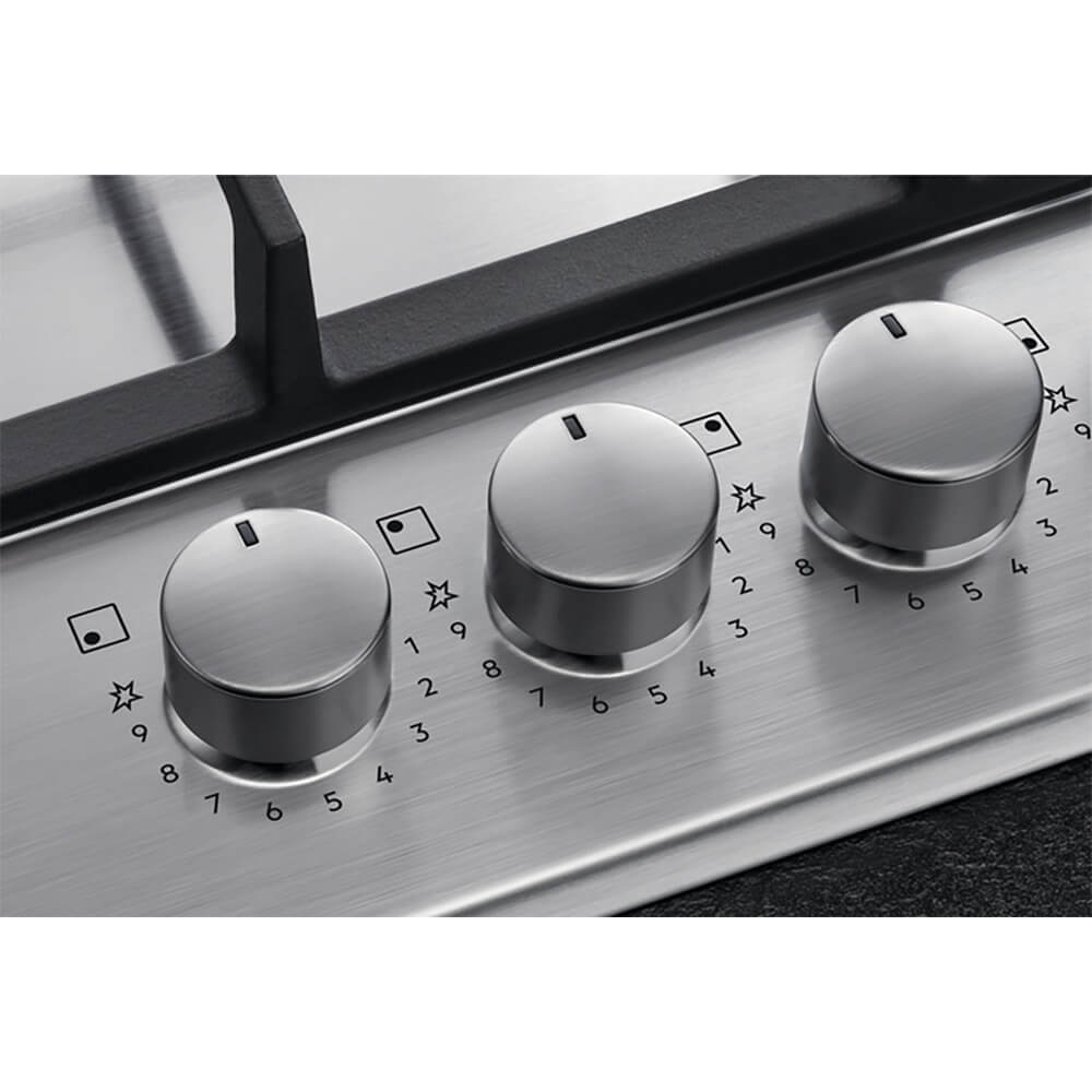 картинка Газовая варочная панель Aeg HGB64420SM нержавеющая сталь  