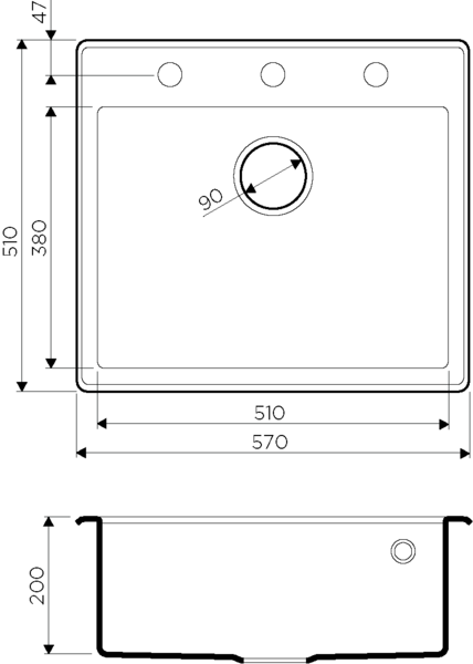 картинка Мойка для кухни Omoikiri TEDORI-57 
