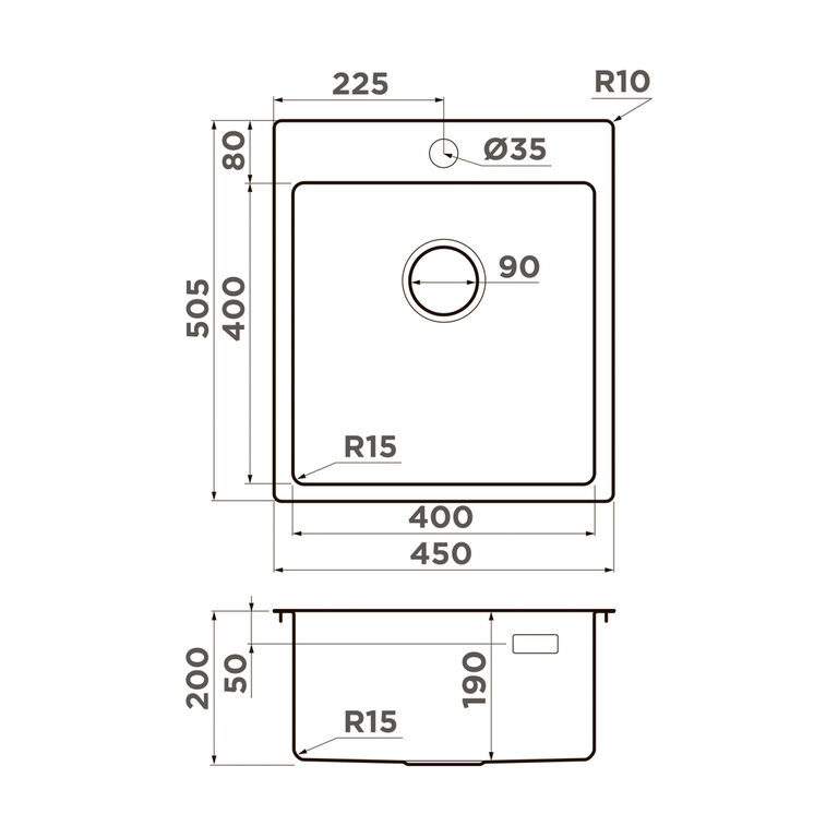 картинка Мойка Omoikiri AMADARE-45-IN 