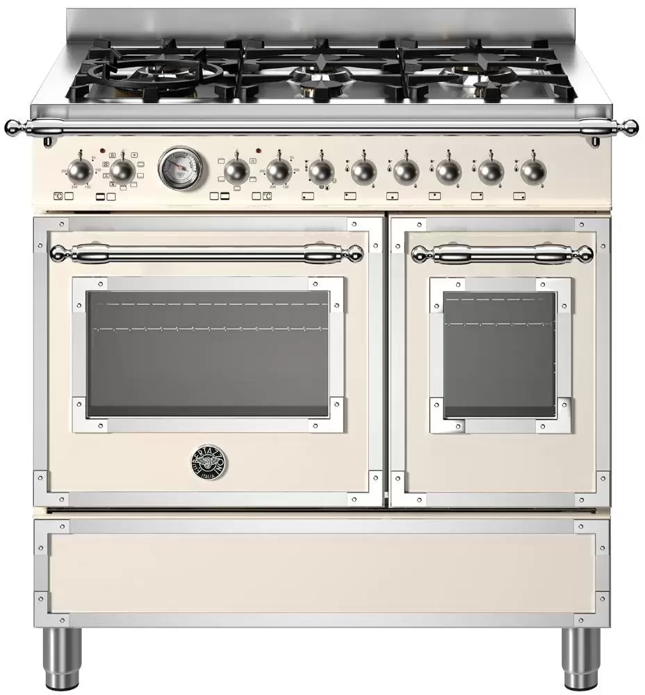 картинка Комбинированная кухонная плита Bertazzoni HER96L2EAVT слоновая кость 